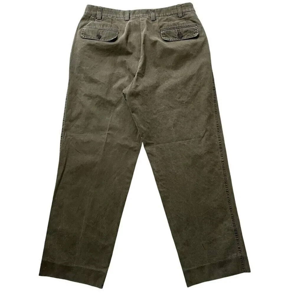 Hiltl ZE500 Ultimate Trouser Men's 38 Olive Khaki‎ Soft Cotton Stretch